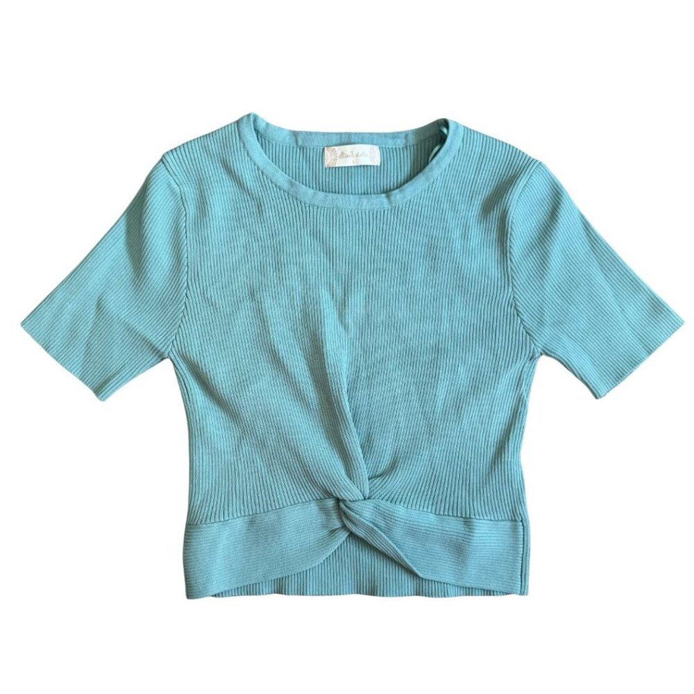 Altar'd State Twist Front Shirt - Size Large, Green NWOT